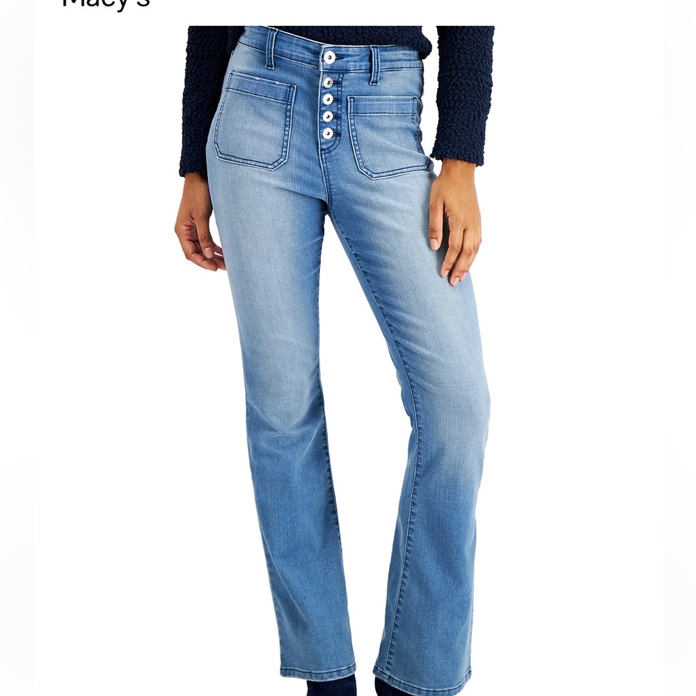 NWT Style & Co. Blue Boot Cut Jeans High Rise